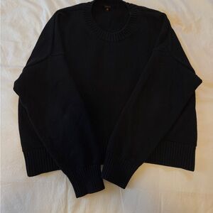Quince Cotton Boyfriend Crew Sweater
